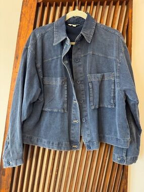 Mac Studio lightweight oversized Blue Denim Jacket - Women